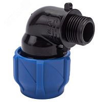 Отвод компрессионный присоединительный ПНД НР 25х1/2 (120/30) | код 1210012425012 | Valfex