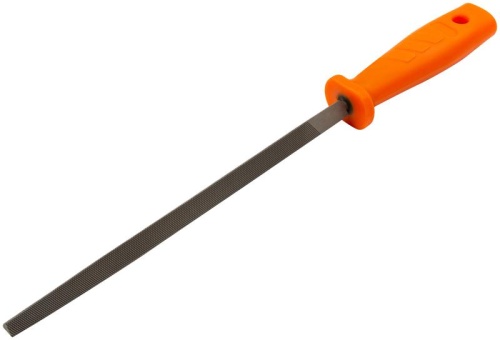 Напильник, пластиковая ручка, трехгранный 200 мм | код 42620 | FIT