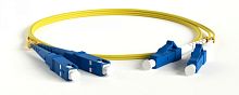 Патч-корд волоконно-оптический (шнур) SM 9/125 (OS2) LC/UPC-SC/UPC 2 мм duplex LSZH 50 м, Hyperline FC-D2-9-LC/UR-SC/UR-H-50M-LSZH-YL | код 240124 | Hyperline