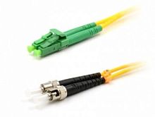 Патч-корд оптический TWT, PVC, дуплексный, LC/APC-ST/UPC, SM OS2, 10 м | код TWT-2LC-2ST/SAU-10 | TWT