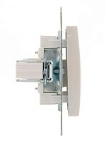 KARINA Розетка телефонная евро жемчужно-белый перламутр (10шт/120шт) | код 707-3088-137 | LEZARD