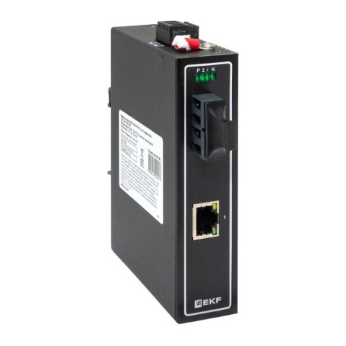 Медиаконвертер 10/100/1000Base-TX в 1000Base-X, разъем SC, двойное одномодовое оптоволокно, 1310нм TSX EKF | код TSX-MC-1GX1GT-SC | EKF фото 2