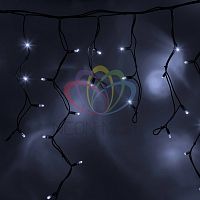 Гирлянда "Айсикл" (бахрома) 5.6х0.9м 240LED бел. 15Вт 230В IP54 провод черн. каучук | код 255-245 | Neon-Night