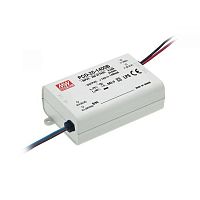 Источник питания AC-DC, 25Вт, стабилизатор тока, вход 90…135В AC, выход 1400мА/12-18В, ККМ, изоляция 3750В AC, в кожухе84х57х29.5мм, -30…+60С, возможность подключения диммера на входе | код PCD-25-1400A | MeanWell