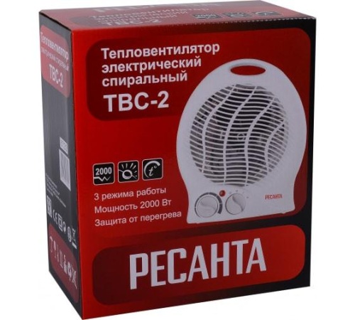 Тепловентилятор ТВС-2 (2кВт) | код 67/2/2 | Ресанта