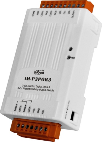 tM-P3POR3 CR 3-channel Isolated Digital Input and 3-channel PhotoMOS Relay Output Module (RoHS) | код 00-06105831 | ICP DAS