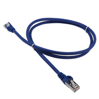 Патч-корд LANMASTER LSZH FTP кат.5e, 1.5 м, синий | код LAN-PC45/S5E-1.5-BL | LANMASTER