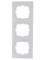 KARINA Рамка 3-ая вертикальная б/вст белая (10шт/120шт) | код 707-0200-153 | Lezard