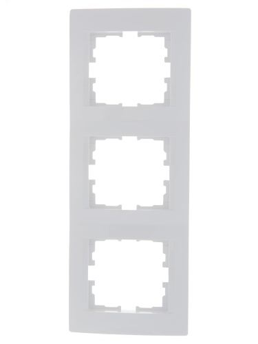 KARINA Рамка 3-ая вертикальная б/вст белая (10шт/120шт) | код 707-0200-153 | Lezard