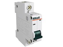 Модульный автоматический выключатель ВА-101 1 полюс, 50А, х-ка B | код. 11011DEK | DEKraft 