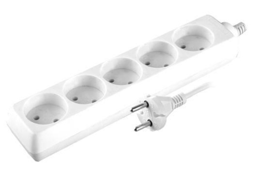 Удлинитель 5х3м без заземл. 10А IP20 S 5х3 2.2кВт Volsten 9306 фото 5