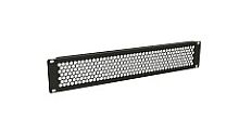 Hyperline BPD-2-RAL9005 Фальш-панель перфорированная на 2U, цвет черный (RAL 9005) | код 483504 | Hyperline