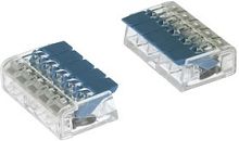 PCT-415 Клемма универ. строит.-монтаж. с рычаж. 5-проводная 0.08-4мм2 (аналог 221-415) 50шт/уп, шт | код PCT-415 | SUPU