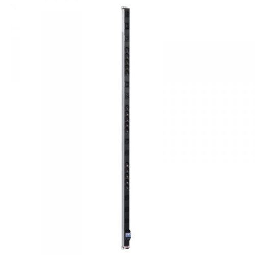 Вертикальный блок розеток Rem-16 с авт. 16 A, 15 Schuko, 10 IEC 60320 C19, 16 A, алюм., 42-48U, колодка | код R-16-15S-10C19-A-1820-K | REM