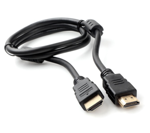 Кабель HDMI Cablexpert CCF2-HDMI4-1M, 1м, v2.0, 19M/19M, черный, позол.разъемы, экран, 2 ферр кольца, пакет | код CCF2-HDMI4-1M | Cablexpert
