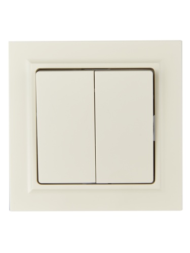 BRITE Выключ. 2-кл. 10А в сб. ВСР10-2-0-БрКр беж. IEK | код BR-V20-0-10-K10-F | IEK фото 3