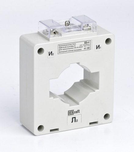 Трансформатор тока ТШП-0,66 0,5S 600/5 10ВА, диаметр 40мм | код 50112DEK | DEKraft