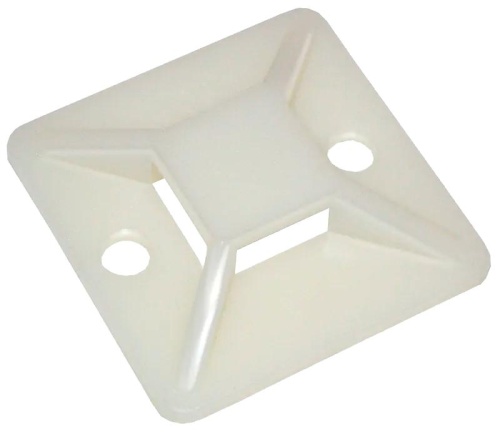 Площадка самоклеящаяся под хомуты PCP-SG 40х40-100WH PA6.6 бел. (уп.100шт) Jazzway 5055087