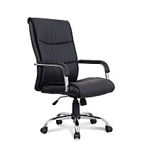 Кресло офисное BRABIX Space EX-508, экокожа, хром, черное | код 530860 | BRABIX