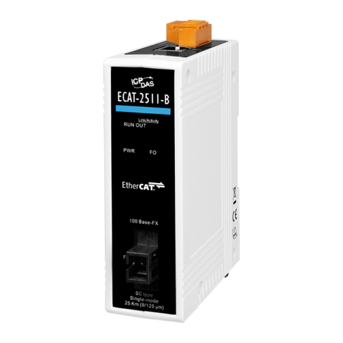 ECAT-2511-B CR EtherCAT Single-Strand Media Converter, TX 1550 nm, RX 1310 nm, SC (RoHS) | код 00-06115977 | ICP DAS