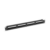 Панель коммутационная с кабельным органайзером 19, 1U, 24 порта, RJ-45, CAT 6, UTP REXANT PRO | код 02-0231 | REXANT