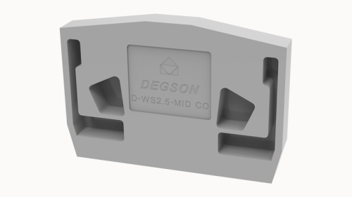 D-WS2.5-MID-CO-01P-11-00Z(H) Концевая крышка, для WS2.5-MID-CO, серый | код 11060000103 | DEGSON