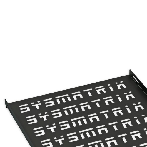 Полка 19' стационарная перфорированная глубиной 300 мм для напольных и настенных шкафов глубиной 450 мм. цвет черный (RAL 9004) | код SH 4002.900 | SYSMATRIX