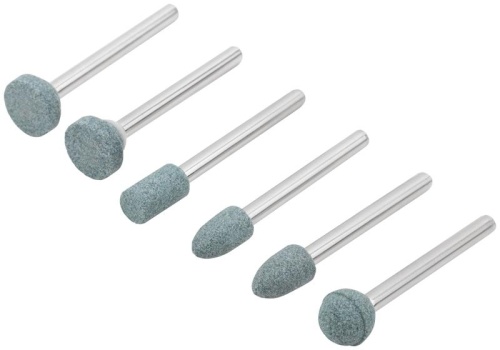 Шарошки силиконово-карбидные, мини, набор 6 шт | код 36925 | FIT фото 2