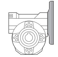 Выходной фланец 160 мм к X42A, X43A, FA32, FA33 | код KX4A9010 | INNOVARI