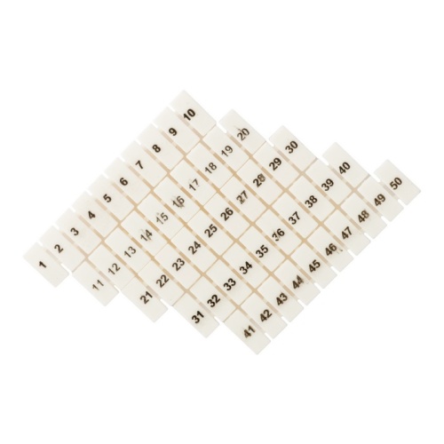 Маркеры для JXB-ST 1,5 с нумерацией 1-50 (100 шт,) PROxima | код zb-st-1.5-1-50 | EKF Маркеры для JXB-ST 1,5 с нумерацией 1-50 (100 шт,) PROxima | код zb-st-1.5-1-50 | EKF