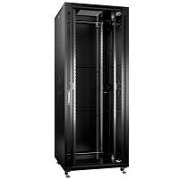 Cabeus SH-05C-42U80/100-BK Шкаф монтажный телекоммуникационный 19 напольный для распределительного и серверного оборудования 42U 800x1000x2055mm (ШхГхВ) передняя стеклянная и задняя сплошная металлическая двери, ручка с замком, цвет черный (RAL 9004) Код