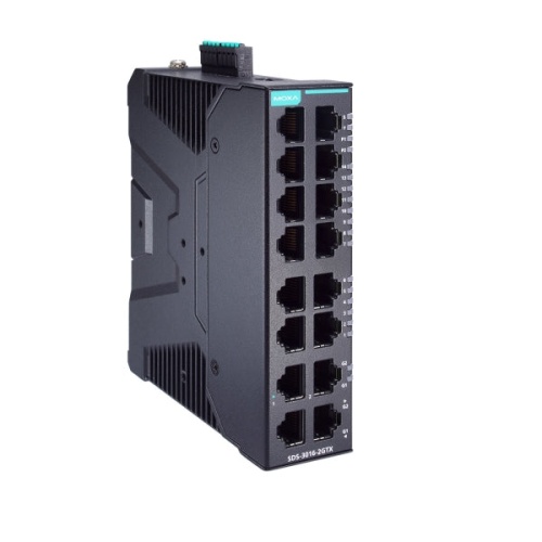 Коммутатор SDS-3016-2GTX-T Smart Managed Ethernet switch with 14 10/100BaseT(X), 2 10/100/1000BaseT(X) ports, -40 to 75 C t, dual power supply 12/24/48 VDC | код 00-06136891 | MOXA