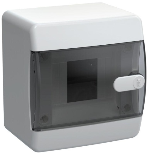 UNION Compact Корпус пластиковый ЩРН-П-4 IP41 черная прозрачная дверь IEK | код UIC-KP12-N-04-41-K01 | IEK