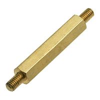 Стойка для печатной платы RUICHI PCHNN-22, шестигранная латунная | код 77203 | Ruichi