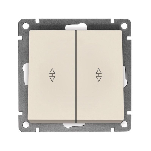 Афина выключатель проходной двухклавишный , с/у, 10А, 220В, механизм слоновая кость (ivory) (еврослот) | код A0026-I | Universal Афина выключатель проходной двухклавишный , с/у, 10А, 220В, механизм слоновая кость (ivory) (еврослот) | код A0026-I | Universal
