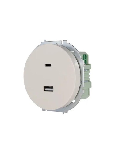 Розетка 1-м СП OSEN TC+ USB разъем механизм сл. кость LEZARD 743-9088-192TC фото 2