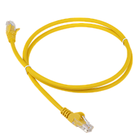 Патч-корд LANMASTER LSZH UTP кат.5e, 15 м, желтый | код LAN-PC45/U5E-15-YL | LANMASTER