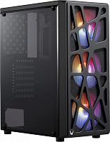 Корпус Formula MANA черный без БП ATX 6x120mm 1xUSB2.0 1xUSB3.0 1xUSB3.1 audio bott PSU | код 1868726 | FORMULA