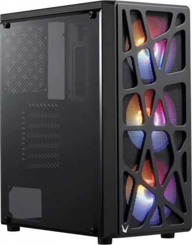 Корпус Formula MANA черный без БП ATX 6x120mm 1xUSB2.0 1xUSB3.0 1xUSB3.1 audio bott PSU | код 1868726 | FORMULA