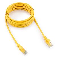 Патч-корд UTP Cablexpert PP12-3M/Y кат.5e, 3м, литой, многожильный (жёлтый) | код PP12-3M/Y | Cablexpert
