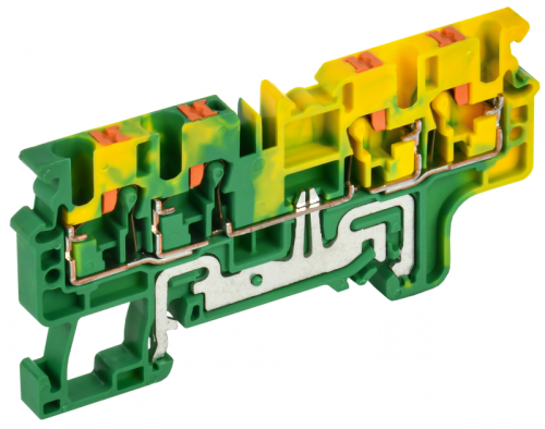 Колодка клеммная CP-MC-PEN земля 4 вывода 2,5мм2 IEK | код YCT22-03-4-K52-002 | IEK