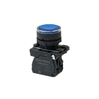 Кнопка синяя с подсветкой, 1NO, 220V AC/DC, IP65, пластик MTB5-AW36713 | код 137272 | MEYERTEC