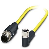 Кабель для датчика / исполнительного элемента SAC-4P-M12MS/ 1,5-542/M8FRSHBK | код 1405995 | PHOENIX CONTACT
