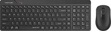 Клавиатура + мышь A4Tech Fstyler FG2300 Air2 клав:черный мышь:черный USB беспроводная slim (FG2300 AIR2 BLACK) | код 2012311 | A4TECH