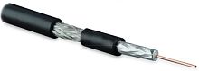 Кабель коаксиальный SAT703N 75 Ом жила - 17 AWG (1.13 mm медь solid) экран - фольга+оплетка (луженная медь 45%) общий диаметр 6.6мм изоляция PVC черный (бухта 500 м), Hyperline COAX-SAT703N-BK-500 | код 49088 | Hyperline