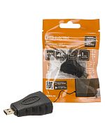 Переходник АВП 1 штекер micro HDMI - гнездо HDMI, позолоченные контакты, TDM | код SQ4040-0101 | TDM