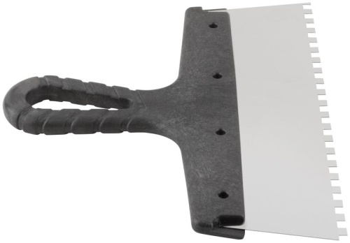 Шпатель фасадный зубчатый 250мм/зуб 6мм нерж. КУРС 06607 фото 5 Шпатель фасадный зубчатый 250мм/зуб 6мм нерж. КУРС 06607 фото 5