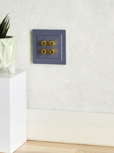 BRITE Аудиорозетка 4-мест. РА10-БрМ мар. IEK | код BR-S40-K35 | IEK фото 4