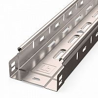Лоток перфорированный Стандарт INOX (AISI 409) 100х50х3000 (0,7 мм) (6 м/уп) Промрукав | код PR16.2411 | ПРОМРУКАВ