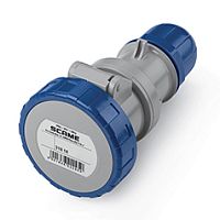 Разъем пром. силовой CEE кабельный, гнездо, 16A, 3P+E 9h, 200_250VAC 50/60Hz, IP66/IP67/IP69, серия OPTIMA | код 318.1644 | Scame